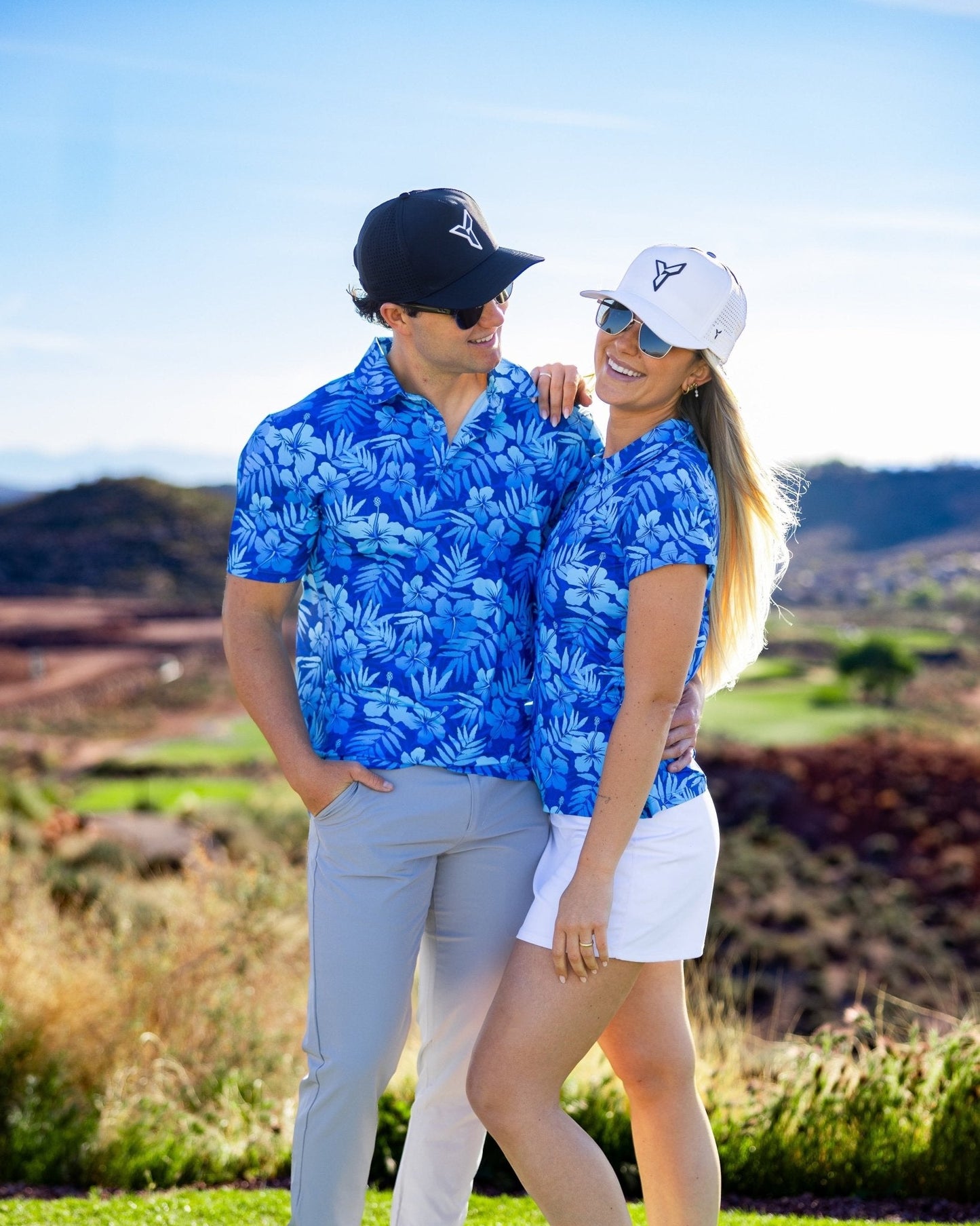 Floral Surf Golf Polo - Yatta Golf