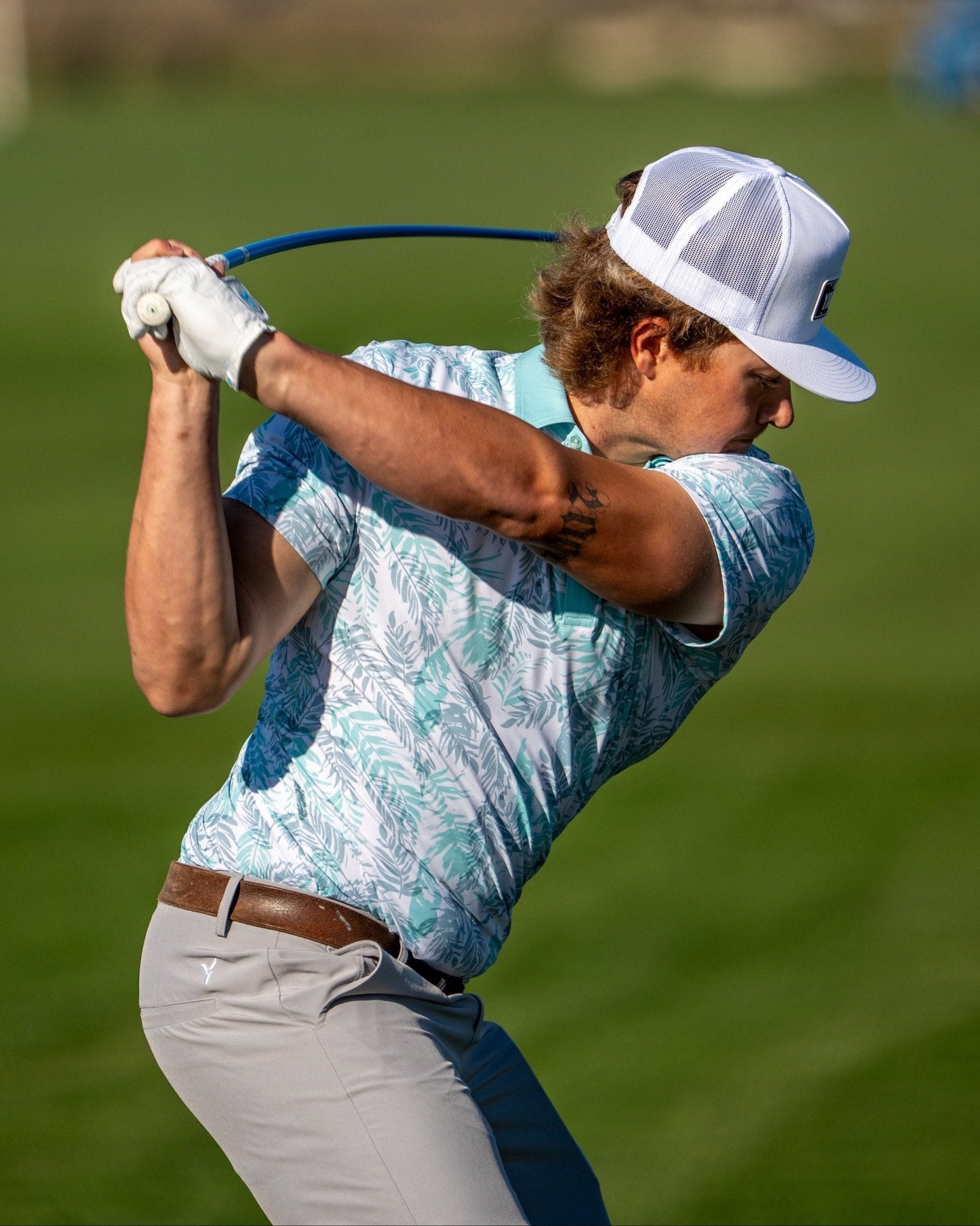 Palm Fringe Golf Polo - Yatta Golf