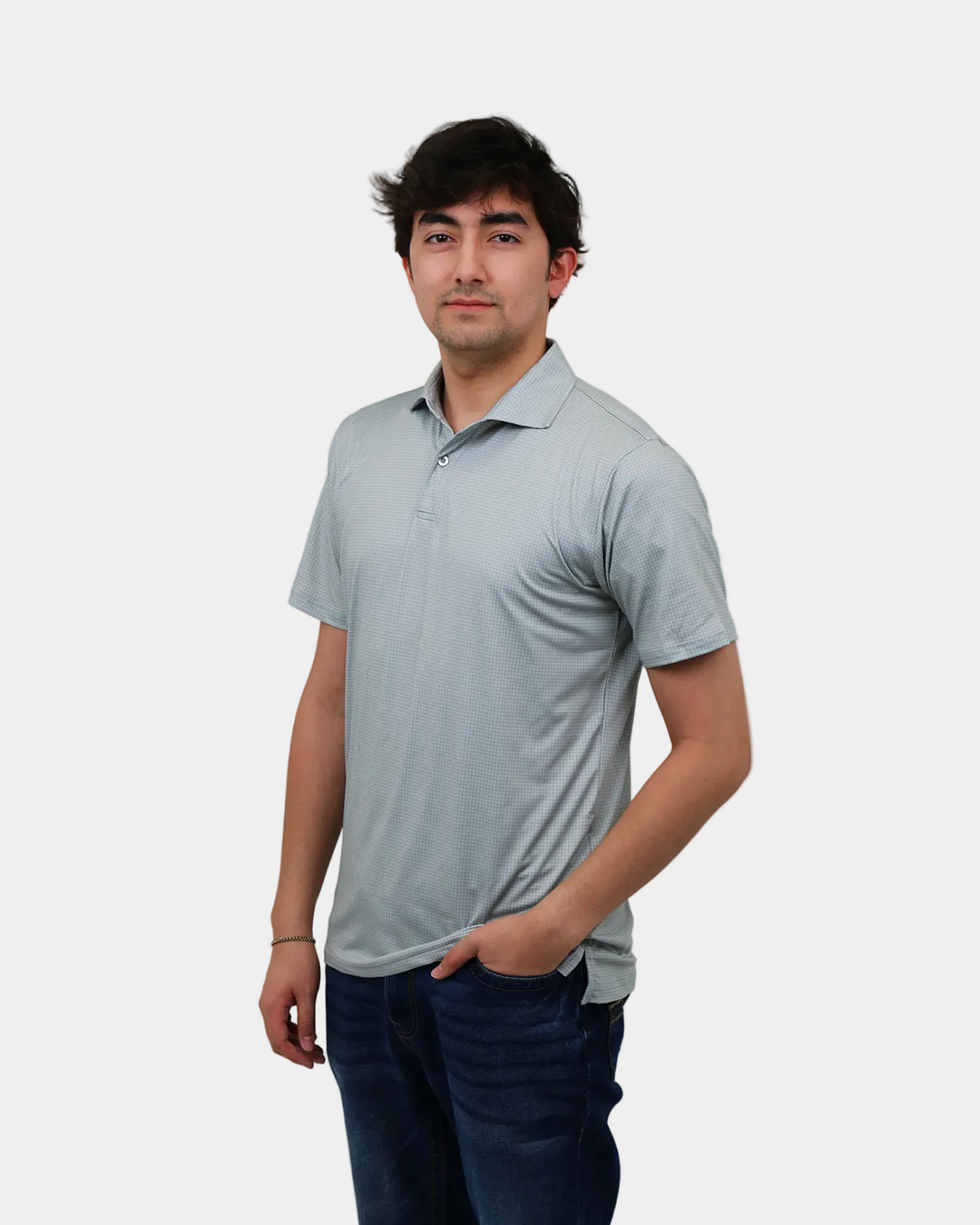 Elevation Houndstooth Polo