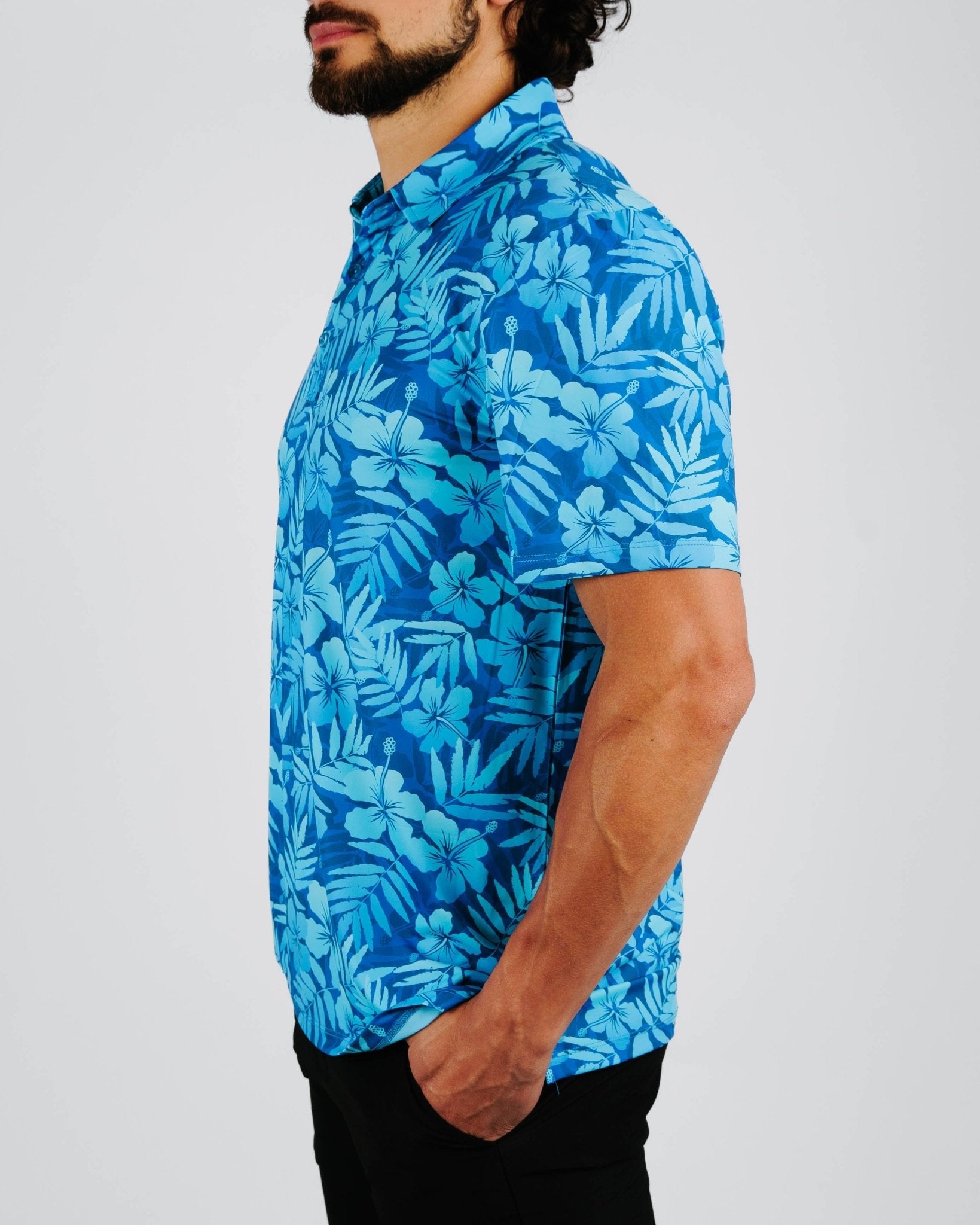 Floral Surf Golf Polo - Yatta Golf