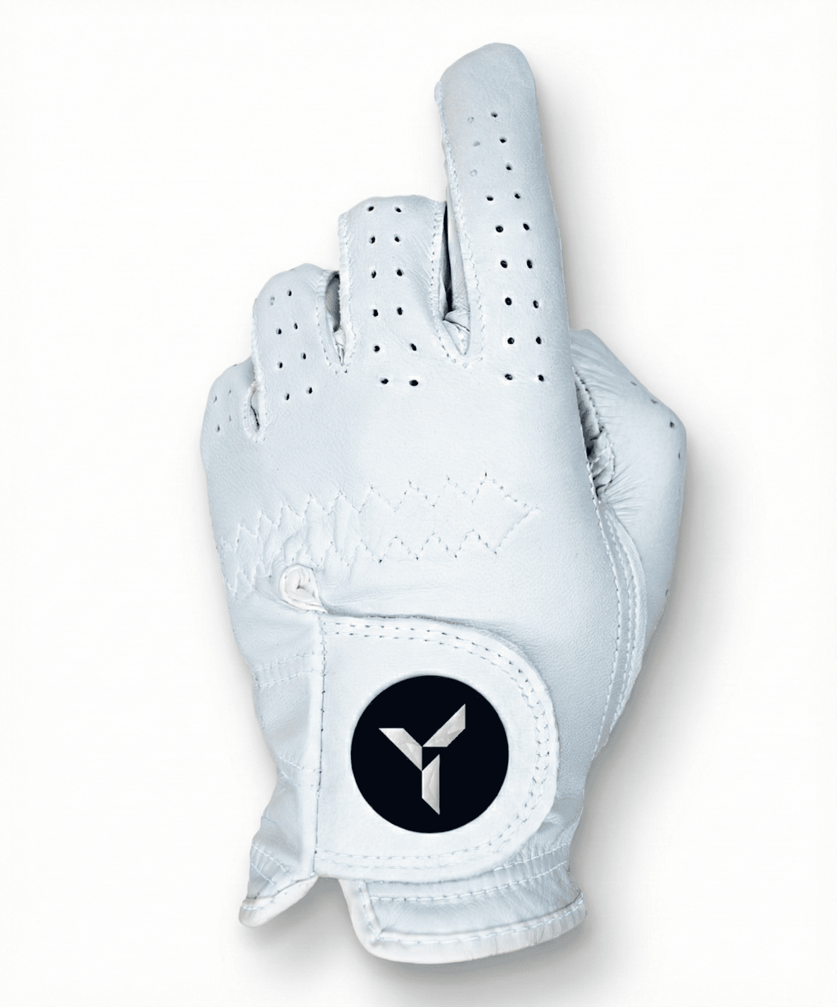 Frostbite White Golf Glove - Yatta Golf