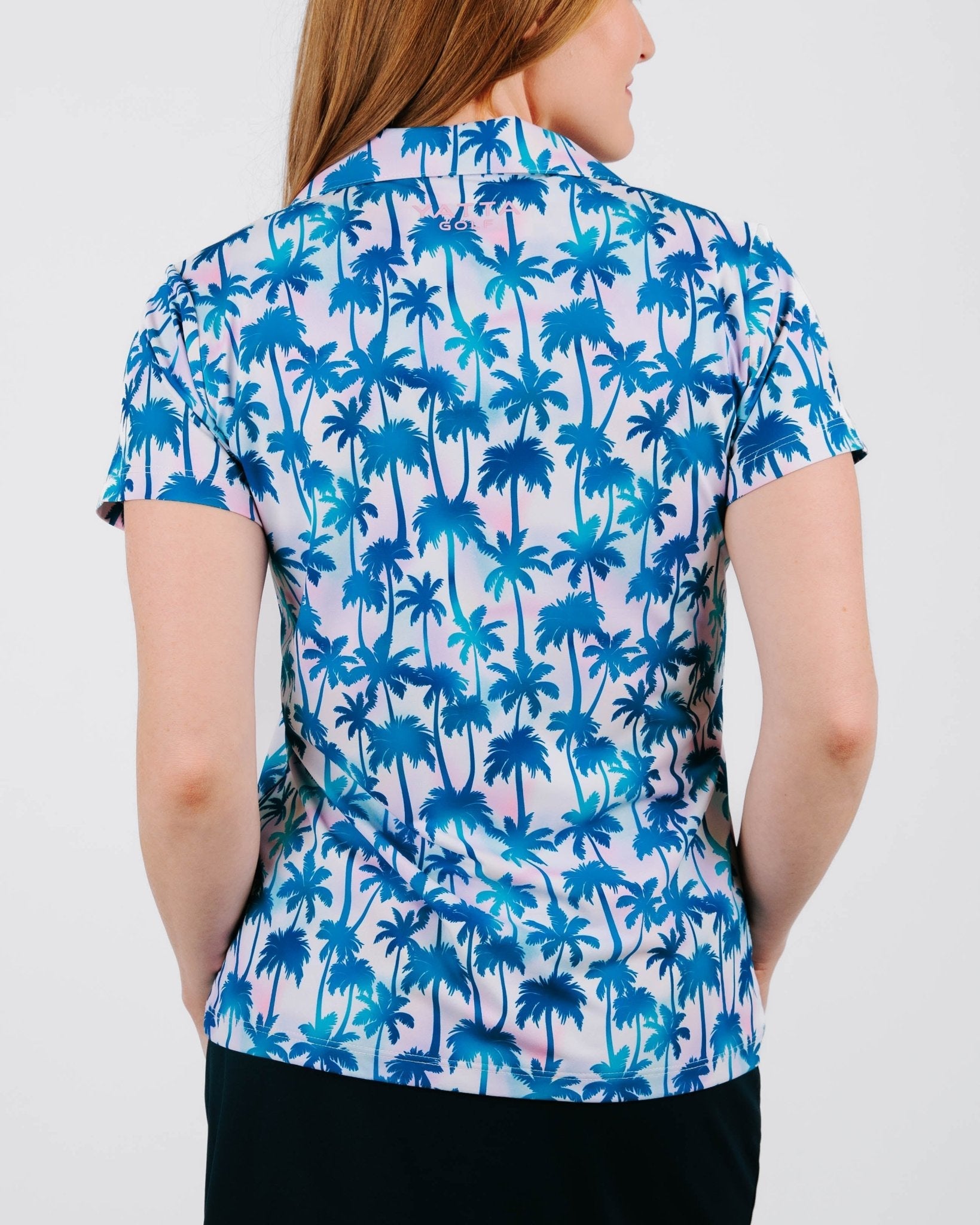 Lit Sunset Women's Golf Polo - Yatta Golf