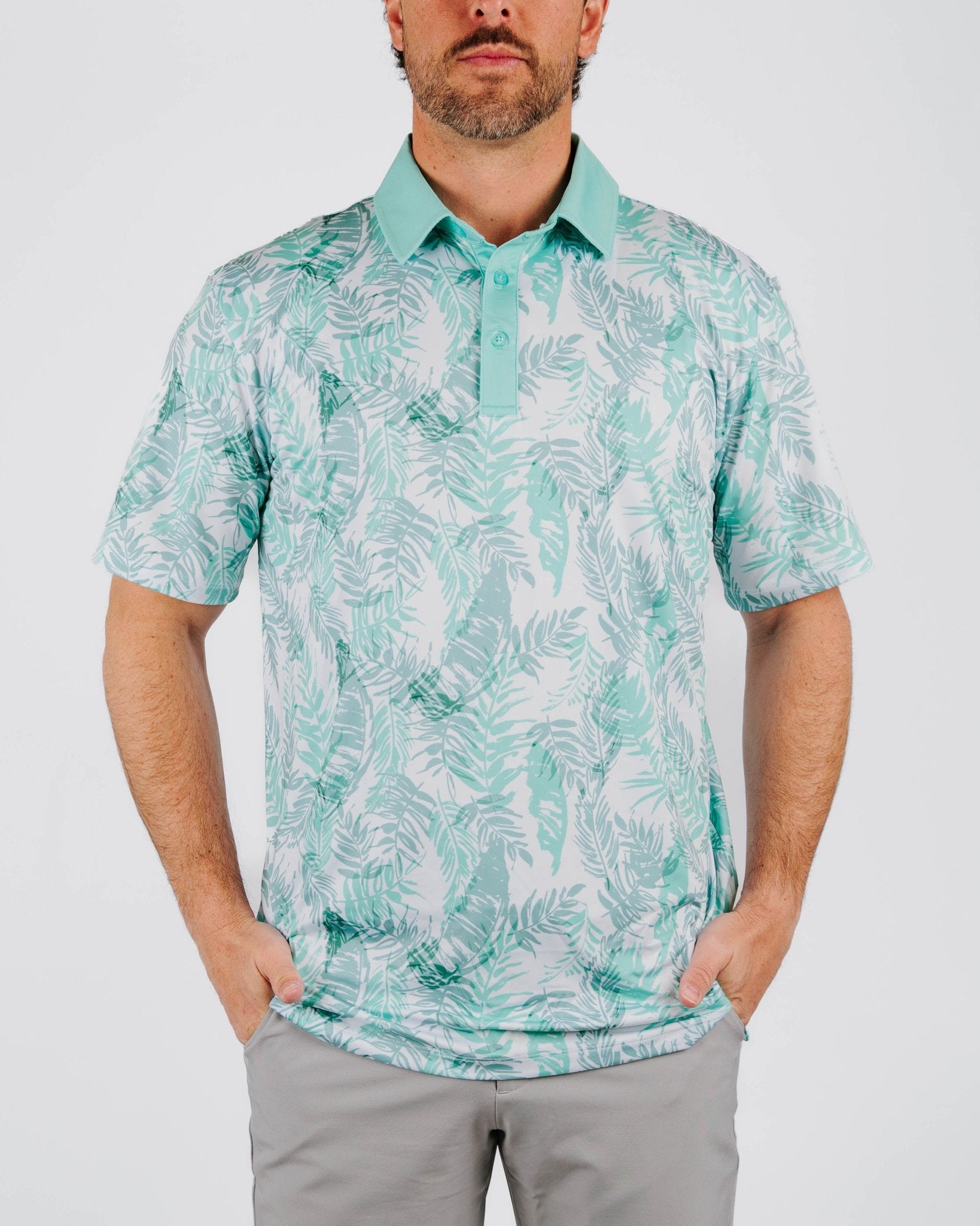 Palm Fringe Golf Polo - Yatta Golf