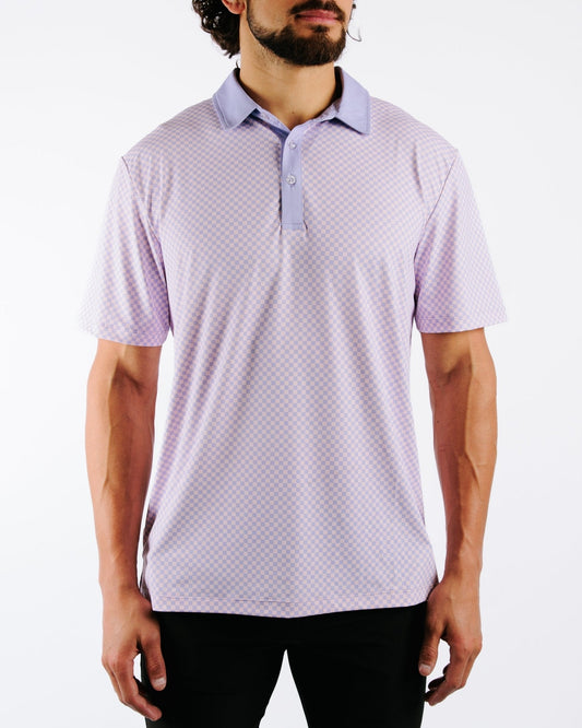 Purple Chex Golf Polo - Yatta Golf