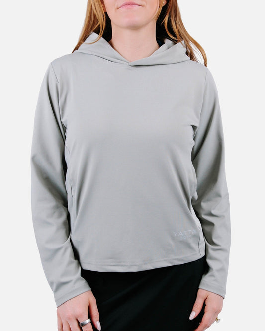 Women's Daybreak Performance Hoodie - Grey - Yatta Golf