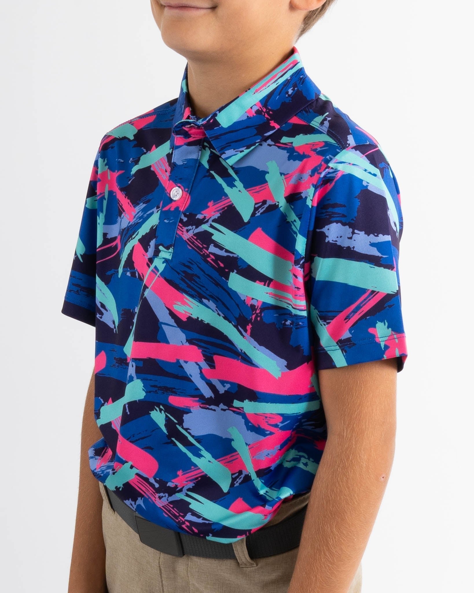 Youth 8-Track Golf Polo - Yatta Golf